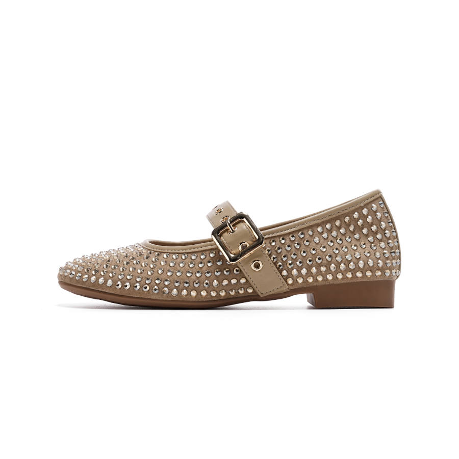 EBLAN EBLAN Mary Jane Shoes Women's Apricot