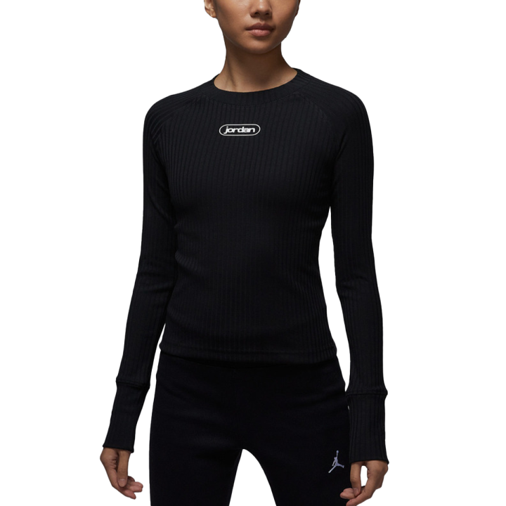 Jordan Jordan T Shirts Women's Black Crew Neck Moderate