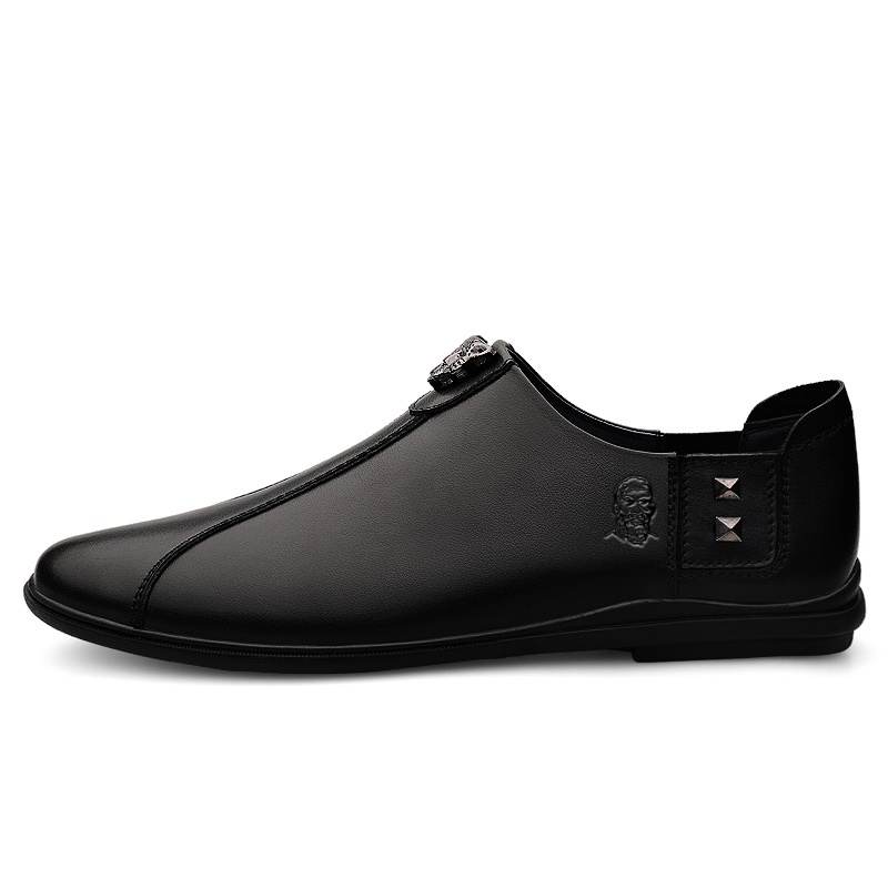 LAORENTOU Top Grain Cow Leather Casual Shoes Men's