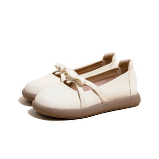 Ouumeis Casual Shoes Women's Ecru