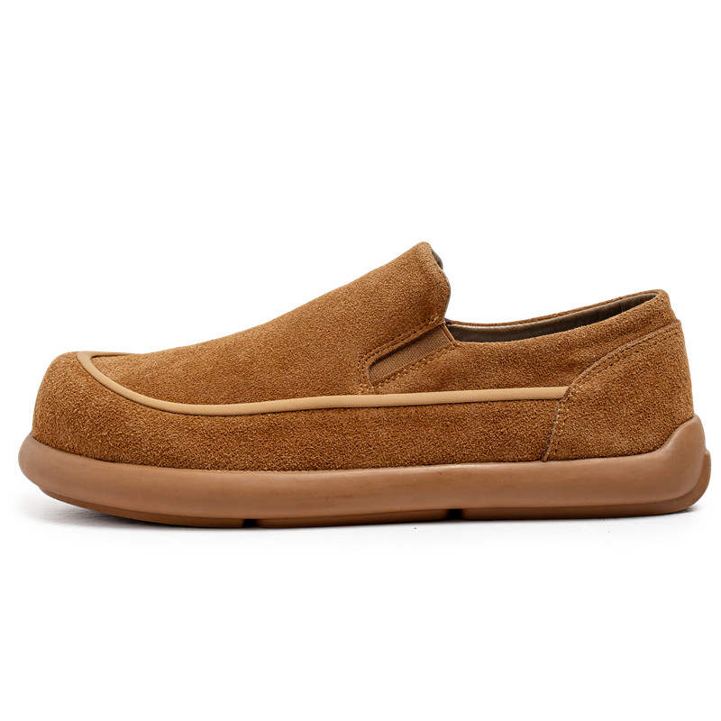 GONGNIUMEILI Men's Casual Shoes Men's Low Top Khaki/Black/Chestnut