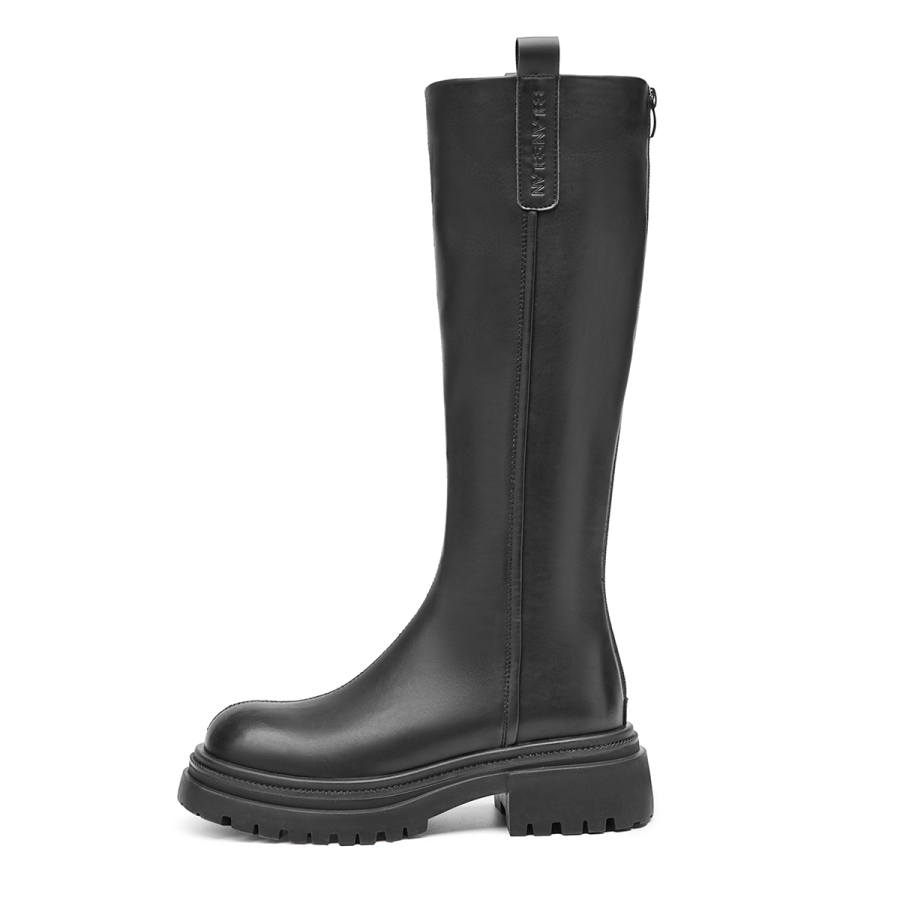EBLAN EBLAN Leather Knee high Boots Women's Black