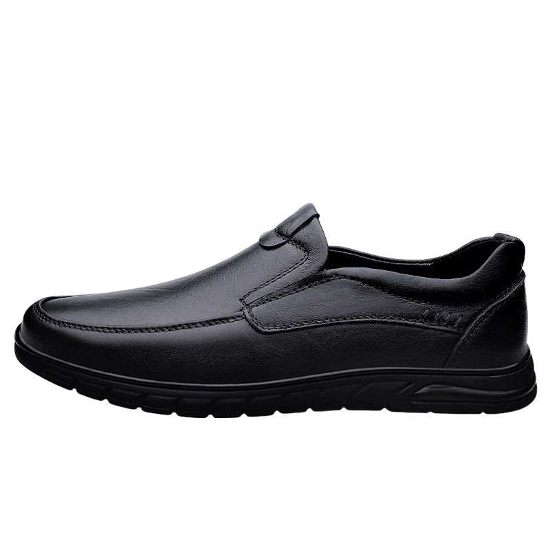 XIMO BULL Casual Leather Shoes Men's Low Top Black/Brown