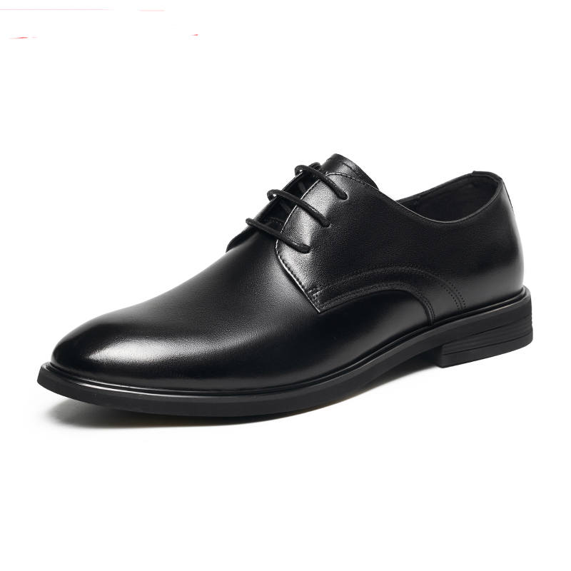 AOKANG Cow Leather Dress Shoes Men's Black
