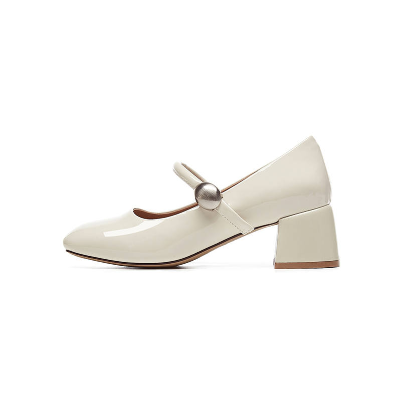 DAPHNE DAPHNE Chunky Heel Mary Jane Shoes 5CM Women's