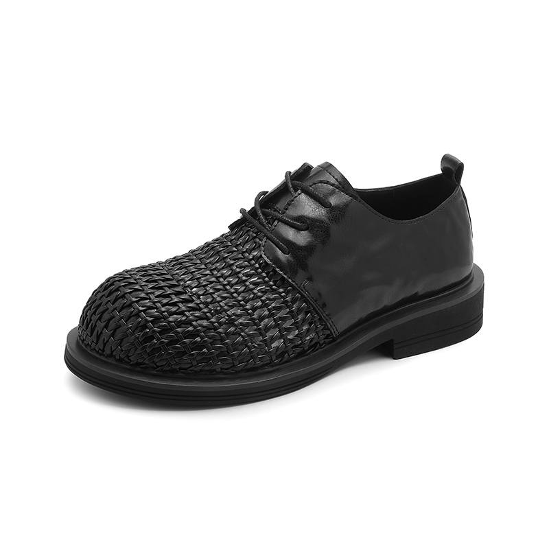 Xiwencha Microfiber Leather Casual Shoes Men's Black