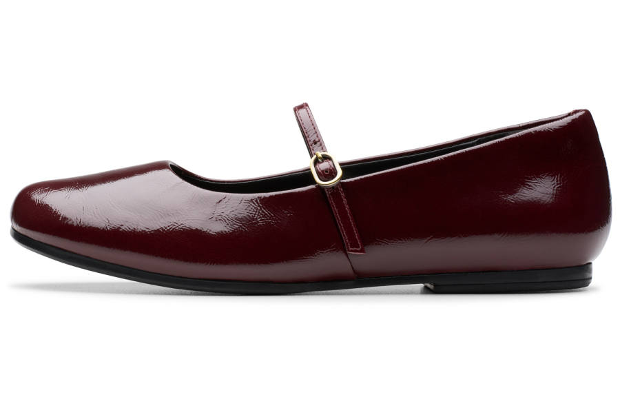 Clarks Mary Jane Shoes Women's Dark Red