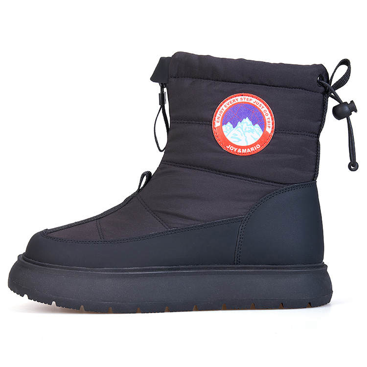 Joy&Mario Fabric Thermal Height Increasing Thermal Height Increasing Short Snow Boots Women's