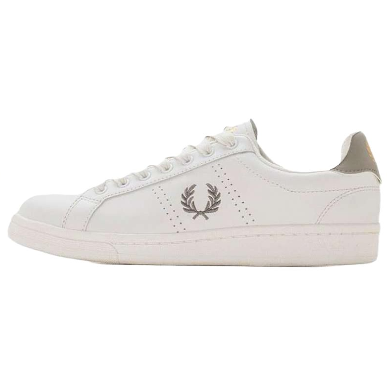 FRED PERRY Slip Resistant Slip Resistant Low top Skateboard Shoes Men's White