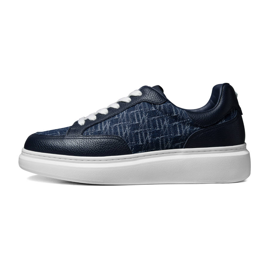 THOM WILLS Trendy Versatile Casual Sports Trainer Shoes Textile, Split Cow Leather Low top Skateboard Shoes Unisex