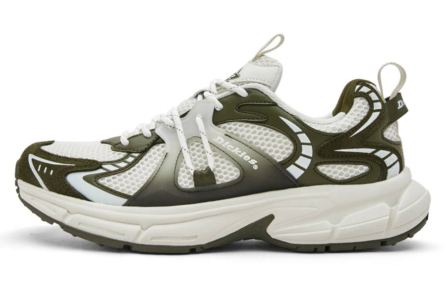 Dickies Abrasion Resistant Breathable Abrasion Resistant Breathable Low top Chunky Sneakers Men's Army Green & White