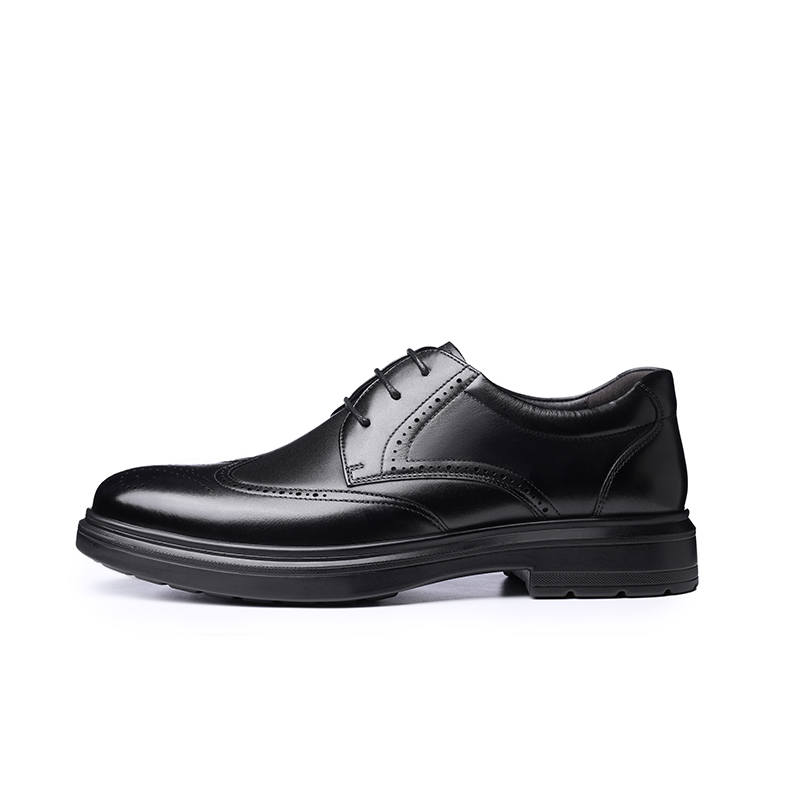 LAORENTOU Dress Shoes Men's Low Top Black, Brown