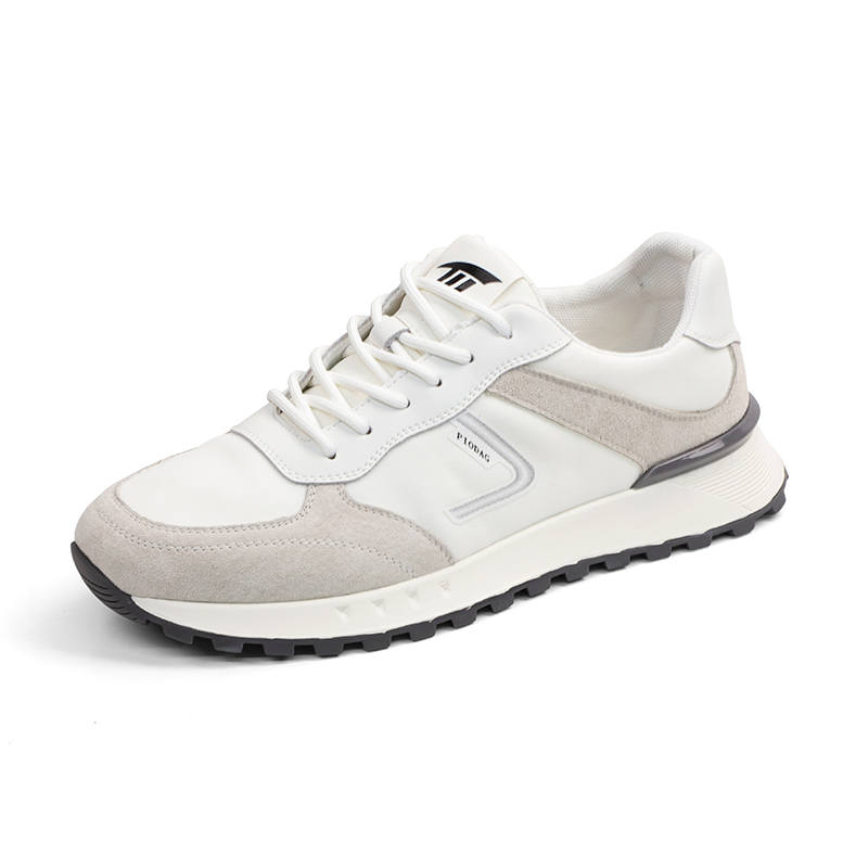 QIAONAI Artificial Leather Casual Shoes Men's White