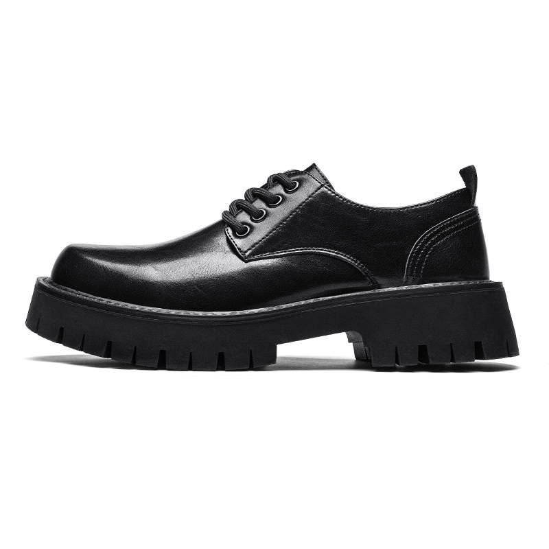 CITONGXIANSHENG Microfiber Leather Casual Shoes Men's Black