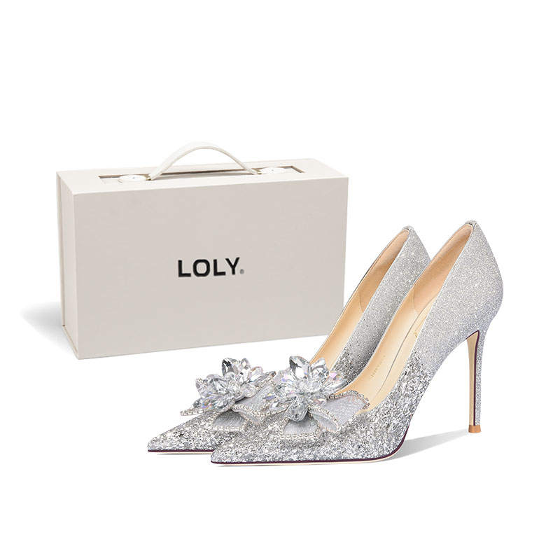 LOLY LOLY High Heels Women's Silver
