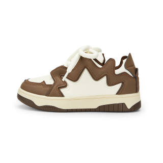 KARLIE KELLER Microfiber Leather Low top Skateboard Shoes Women's Beige Brown