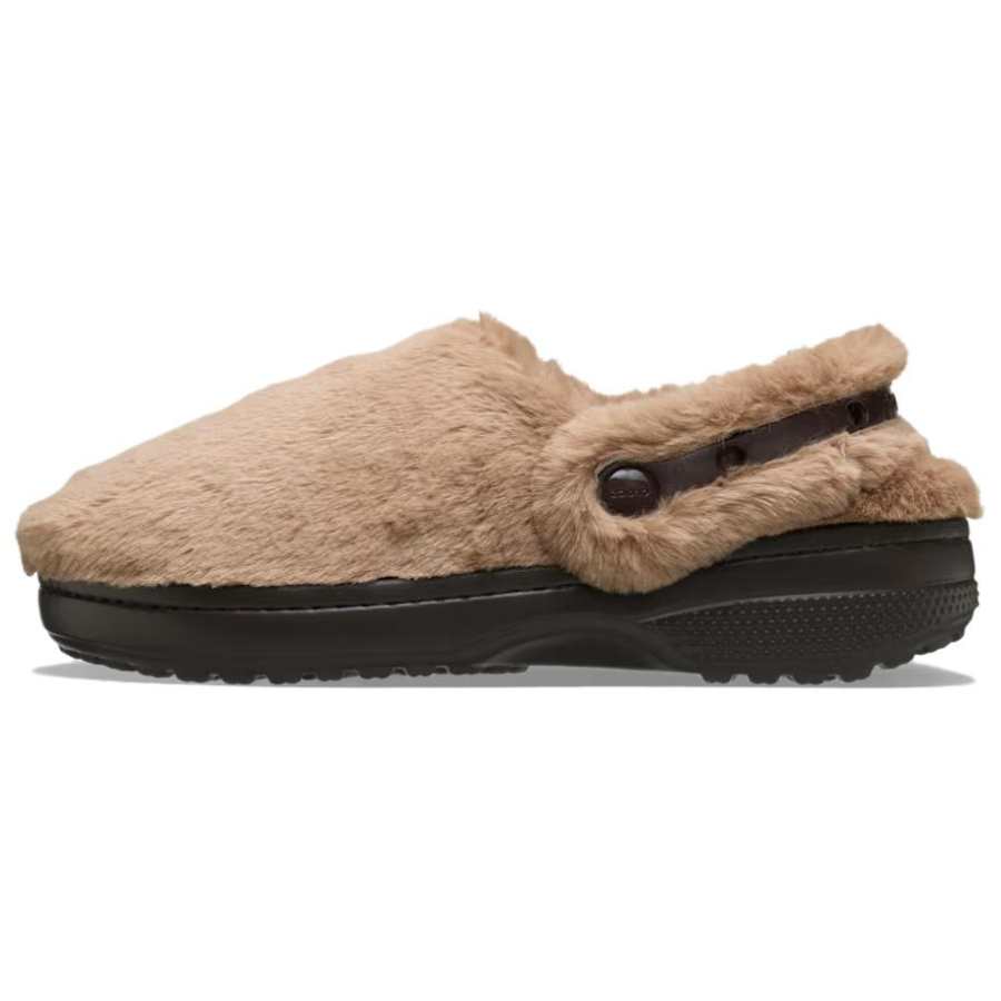Crocs Crocs Abrasion Resistant Closed Toe Slippers Unisex Brown