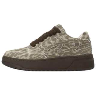 GOOD BAI Fabric Low top Casual Shoes Unisex Light Leopard Print