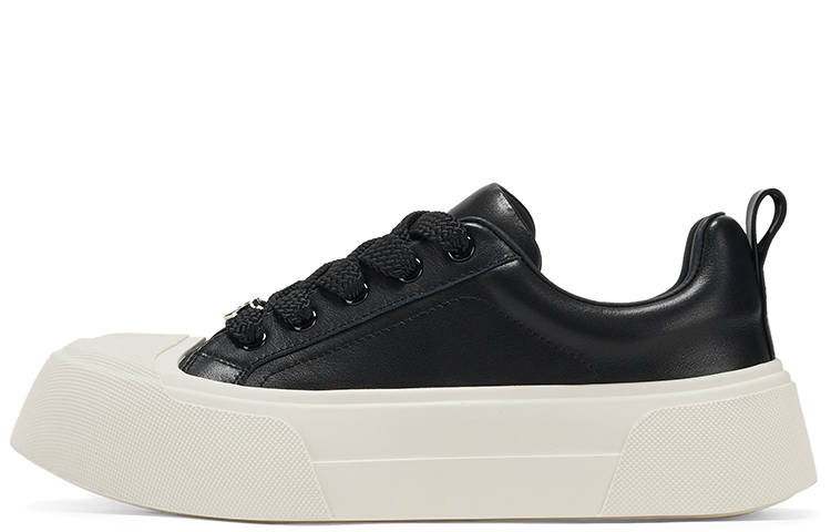 GG-CC GG CC Skateboard Shoes Women's Low Top Black/Ecru