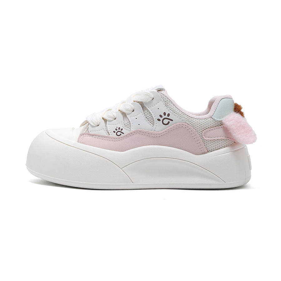 La Chapelle Synthetic Leather Low top Skateboard Shoes Women's Pink