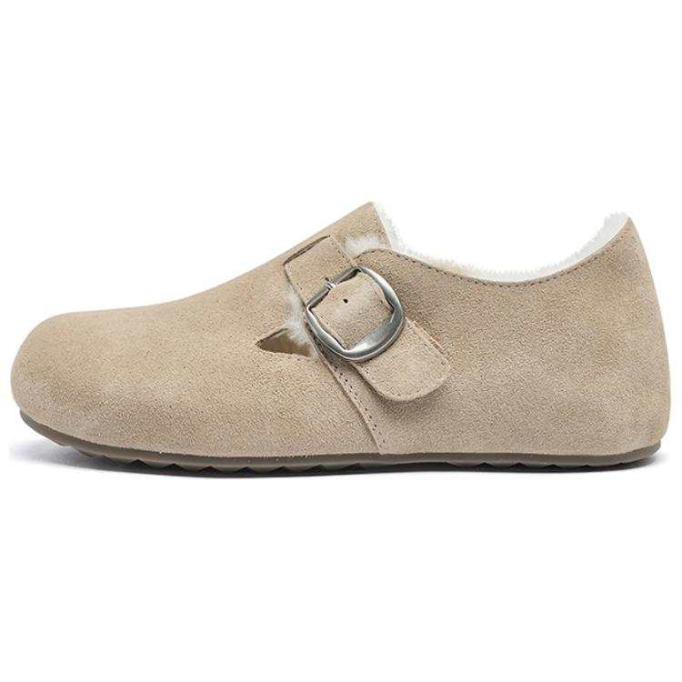 AGSDON Vintage Versatile, Thickened And Fleece Lined, Flat Comfortable, Easy Slip on PVC Birkenstock Shoes Women's