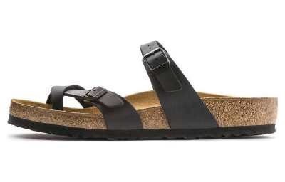 Birkenstock Mayari Quiet Slide Slippers Unisex Black Narrow