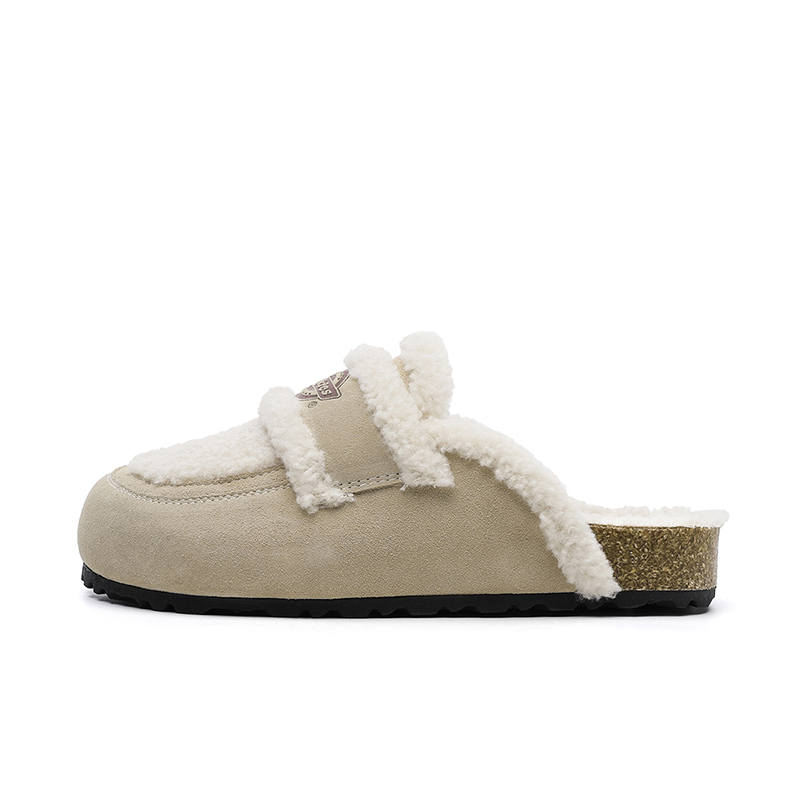 Dickies Rubber Sole Fuzzy Slip Resistant Abrasion Resistant Slip Resistant Abrasion Resistant Closed Toe Slippers