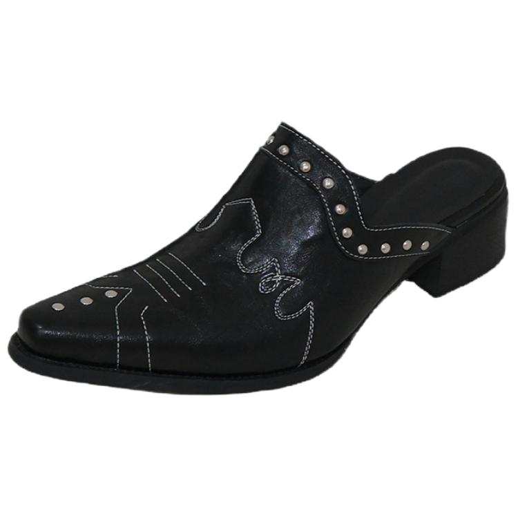Mooreyu Atelier Rubber Sole Abrasion Resistant Closed Toe Slippers Women's Black