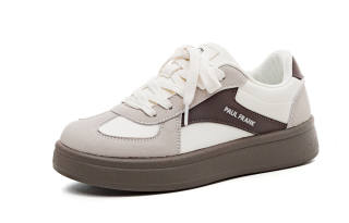 PAUL FRANK Slip Resistant Coverage Abrasion Resistant Lightweight Breathable Height Increasing Low top Skateboard Shoes