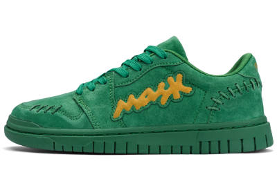 Ghost Mask Slip Resistant Slip Resistant Low top Skateboard Shoes Men's Green