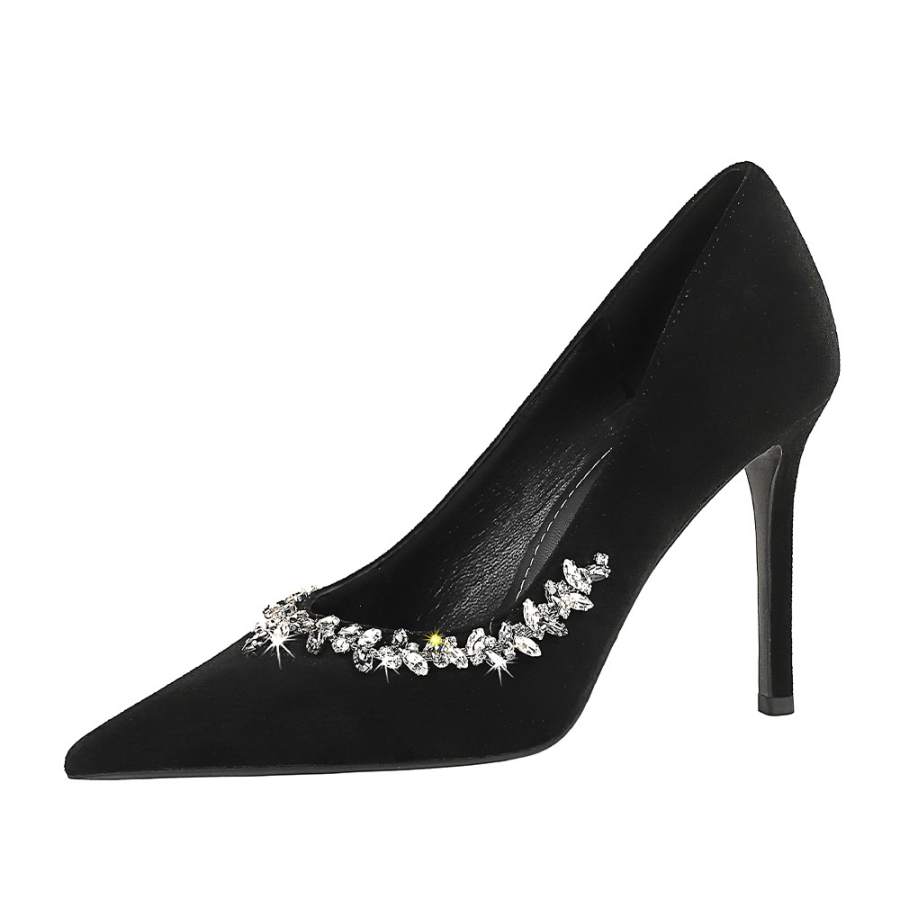 RoseDoris RoseDoris Suede Slim Heel High Heels Women's