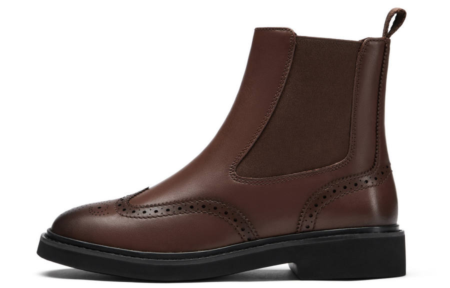 Clarks Cow Leather Chelsea Boots Women's Tan