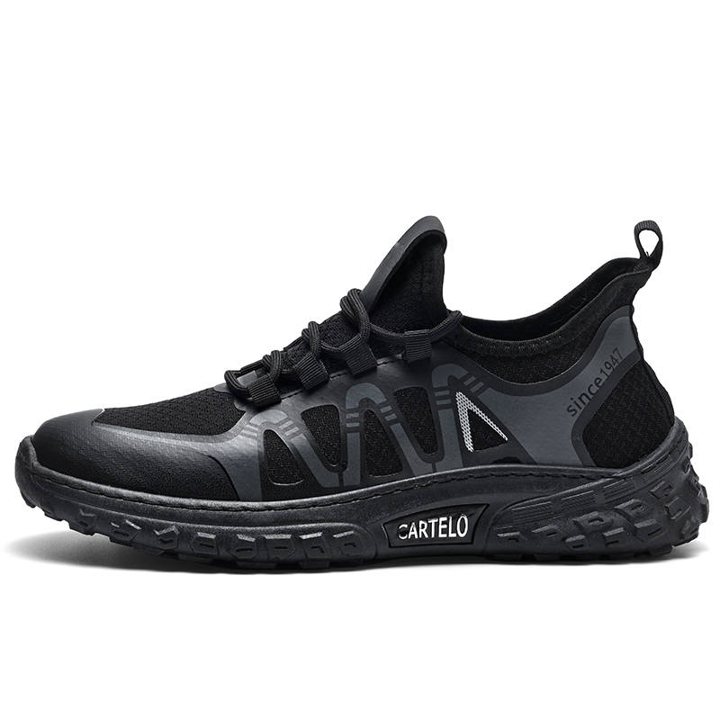 CARTELO Wear resistant And Lightweight Low top Casual Shoes Men's Black