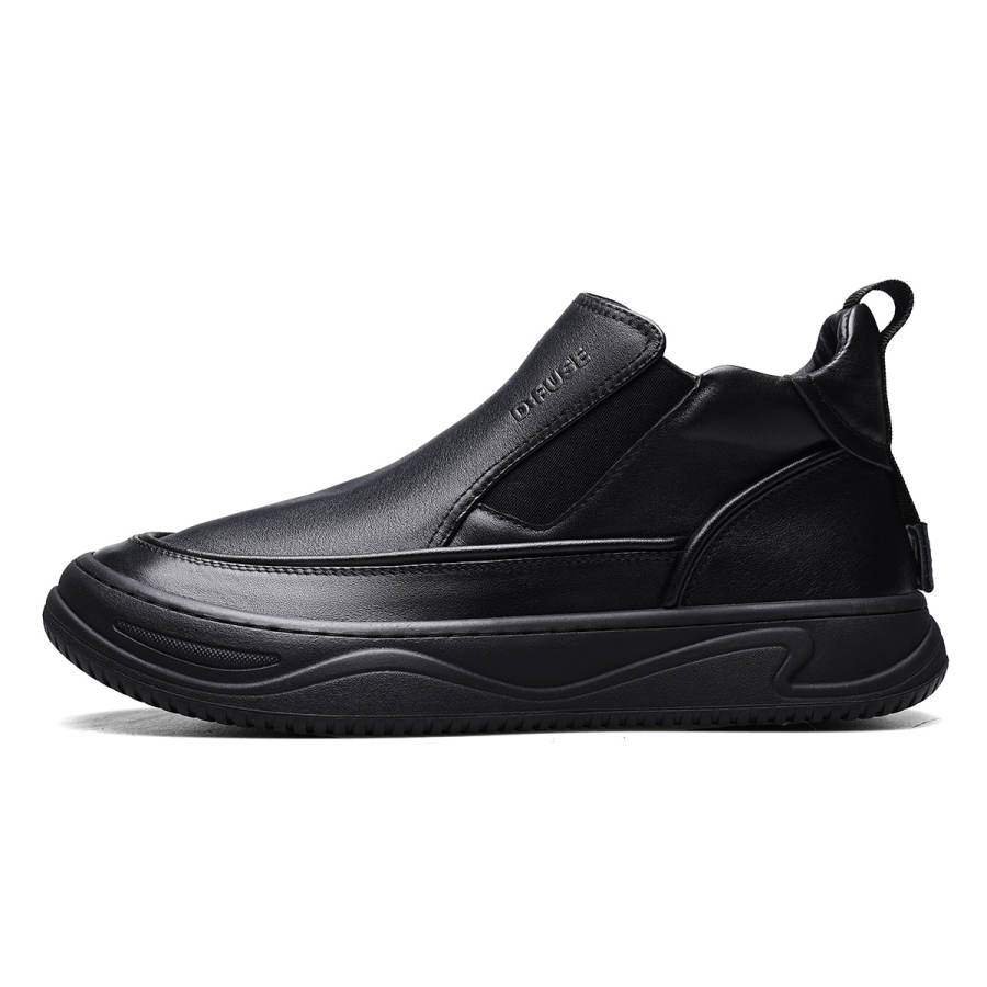 D:FUSE SCANDINAVIA D FUSE SCANDINAVIA Commute Versatile, Minimalist Fashion Fleece Lined Ankle Boots Men's Black
