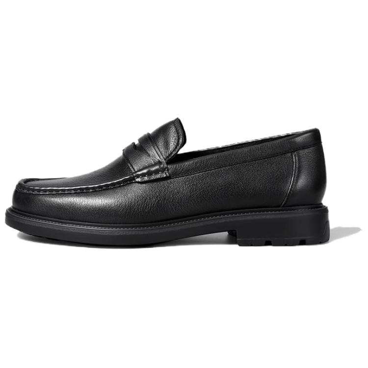 GOLDLION Cow Leather Casual Shoes Men's Black