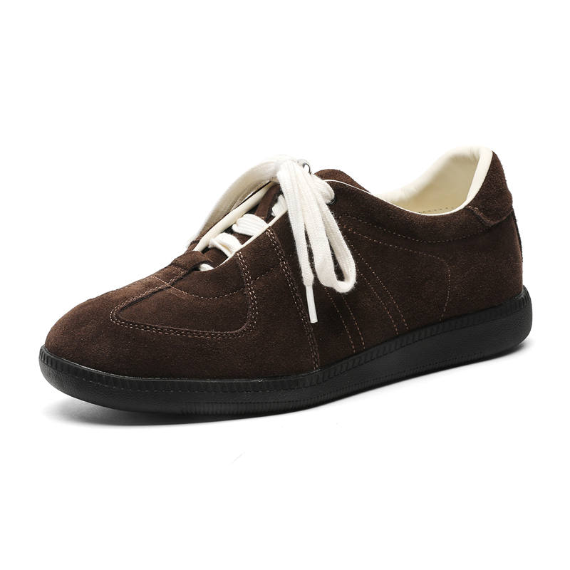 V05 V05 Microfiber Leather Low top Skateboard Shoes Unisex Brown