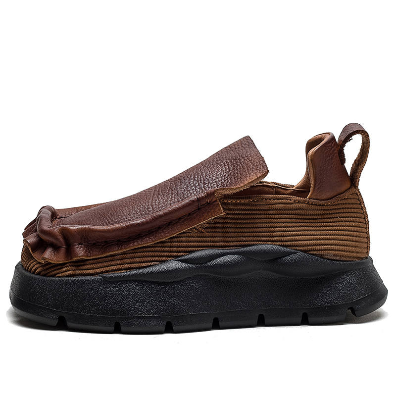 JIEZHOU Top Grain Cow Leather Casual Shoes Women's