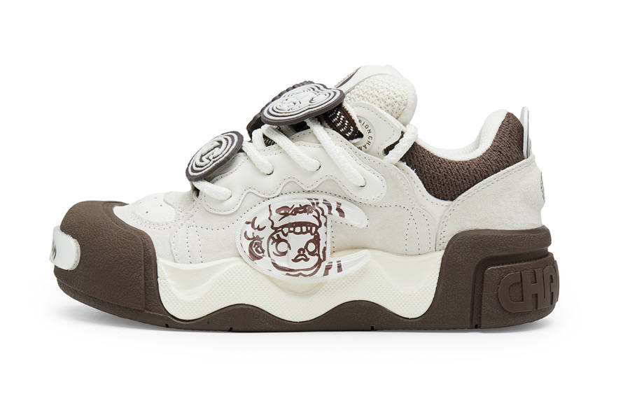 Champion x POP MART Low top Skateboard Shoes Men's Coffee Brown