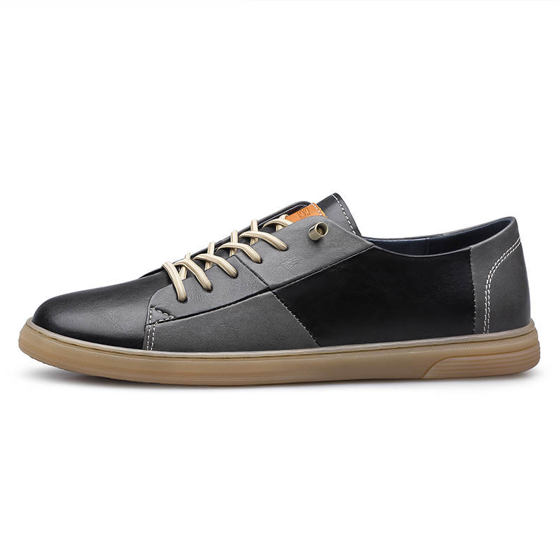 Mulinsen Top Grain Cow Leather Low top Skateboard Shoes Men's