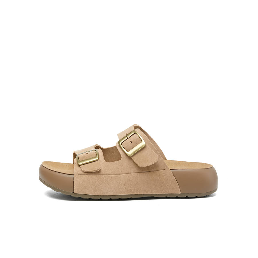 RITAI Rubber Sole Quiet Slip Resistant Cushioning Slide Slippers Women's