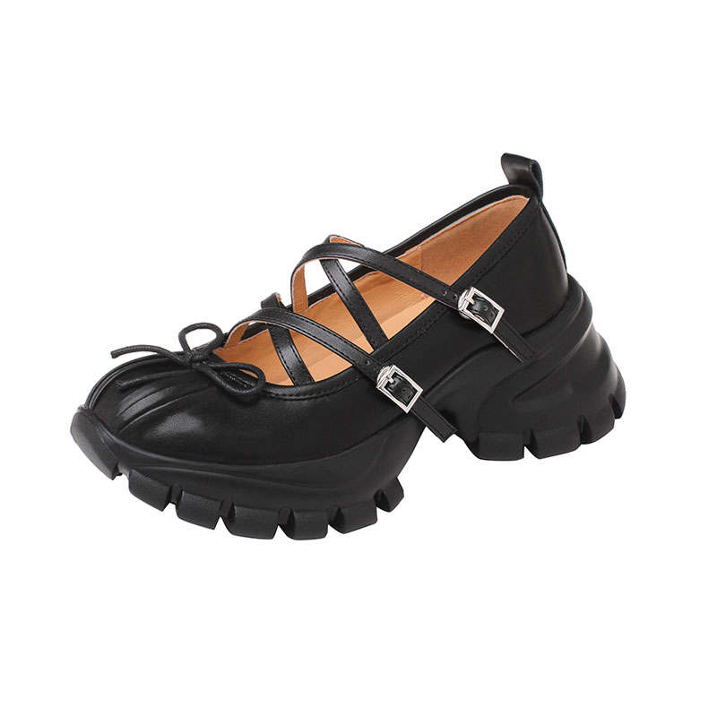 Echo&yolo Cow Leather Mary Jane Shoes Women's