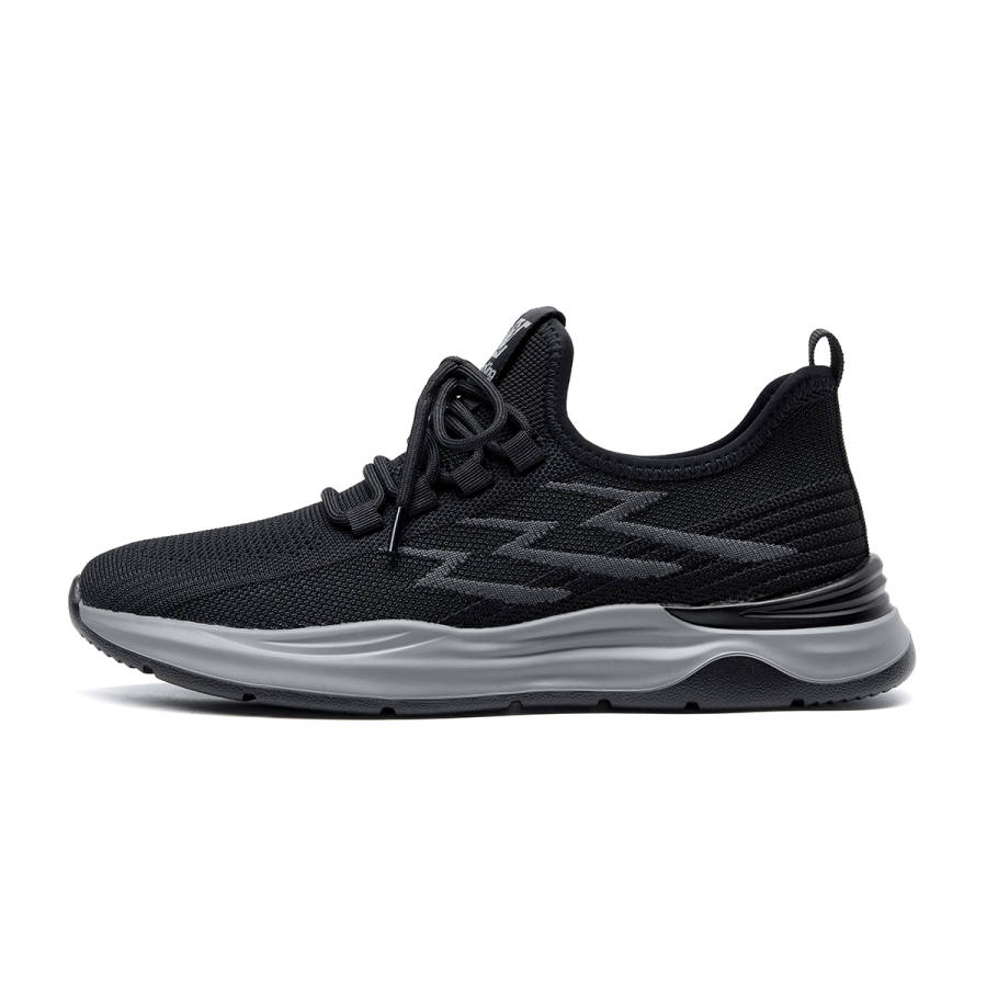 Spider King Fabric Slip Resistant Abrasion Resistant Low top Running Shoes Men's Black