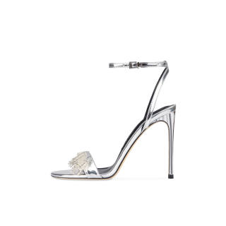 CHUYANG One Strap Sandals Women's Silver