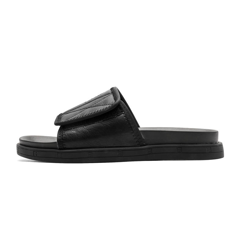 CALIFBULL Rubber Abrasion Resistant Abrasion Resistant Slide Slippers Men's Black