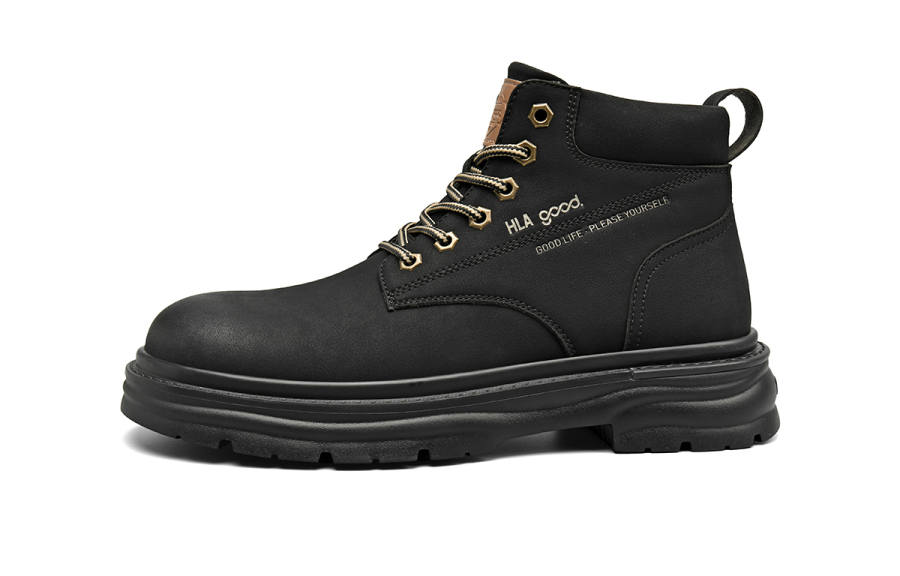 HLA HLA Combat Boots Men's Earth Yellow, Black