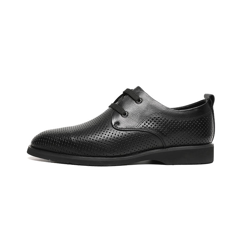 RED DRAGONFLY Cow Leather Casual Shoes Men's Black
