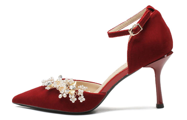 Ainer-cat Ainer cat Slim Heel High Heels 8cm Women's Red