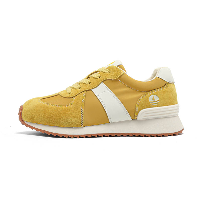 NAVIGARE Small Sailboat Height Increasing Low top Casual Shoes Women's Yellow