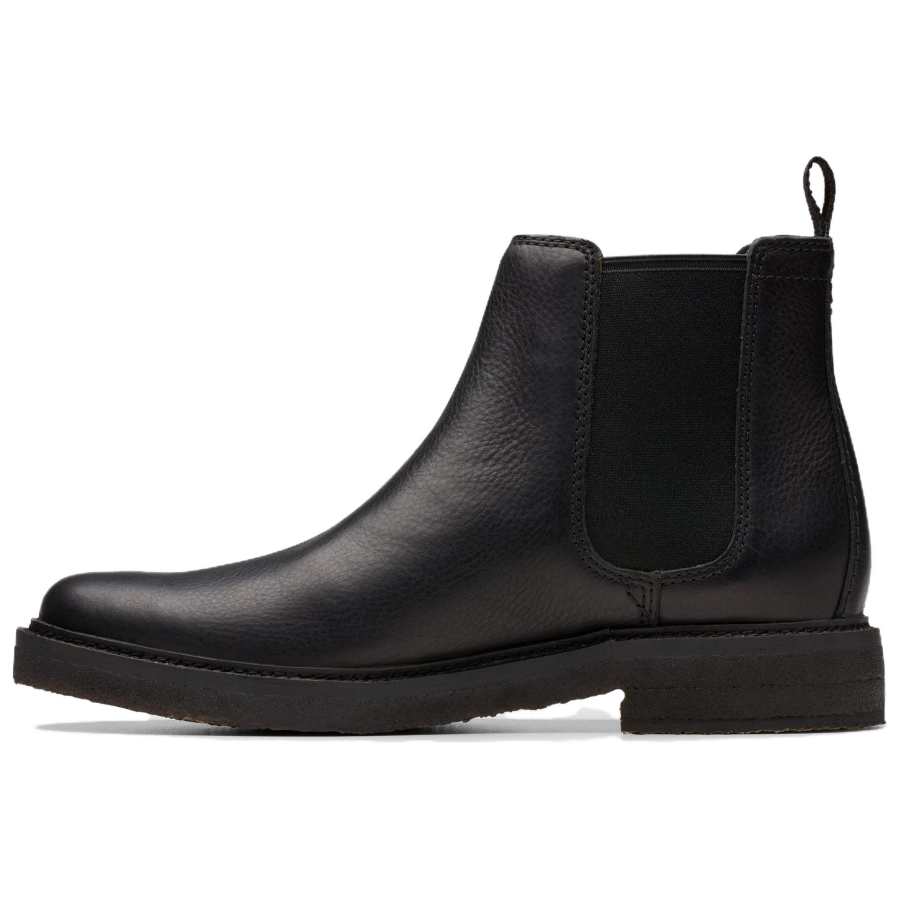 Clarks Leather Short Chelsea Boots Men's Black