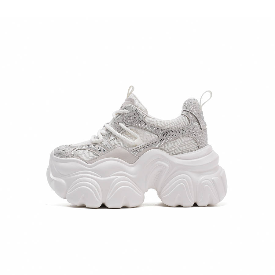HARSON Slip Resistant Abrasion Resistant Low top Chunky Sneakers Women's
